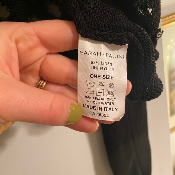 Sarah Pacini, one size, sheer knit crop sweater - Picture 9 of 9